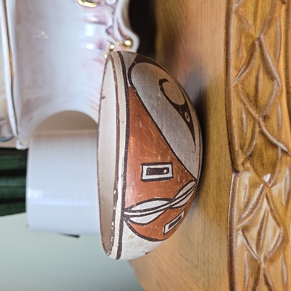 Acoma native pottery bowl